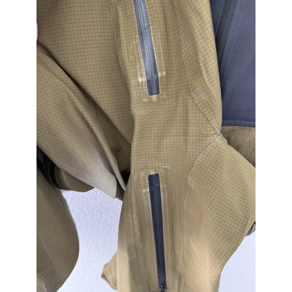 North Face Mens Summit Series A CAD Futurelight Bib Pants Small Green Snow Ski